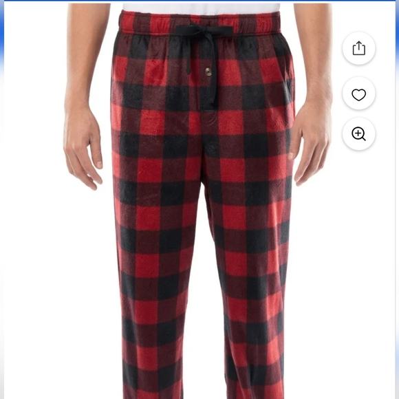 2/$20 Nwt Fruit Of The Loom L Fleece Sleep Pants - Picture 1 of 7